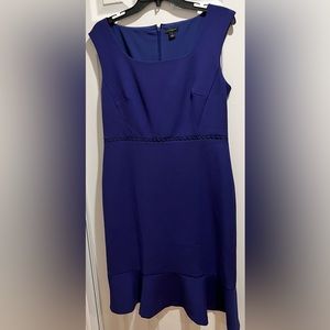 Ann Taylor Womens Blue Sleeveless Dress - Size 8